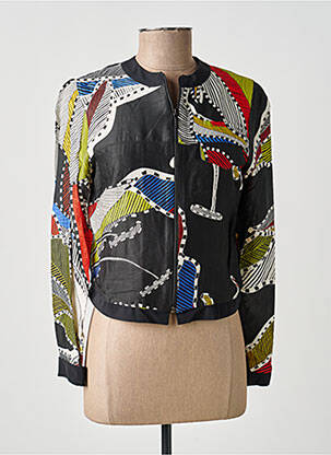 Jachete casual guler rotund negru MERI & ESCA femeie