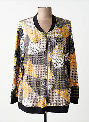 Jachete casual guler rotund galben BAGORAZ femeie
