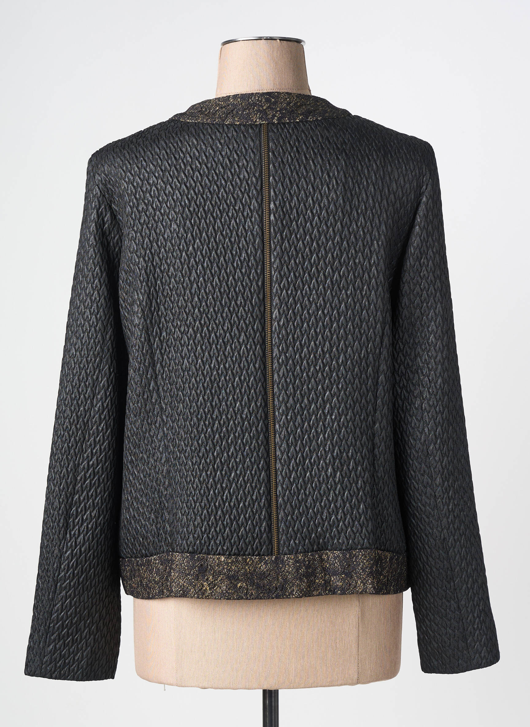 Jachete casual guler rotund negru MERI & ESCA femeie