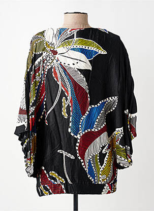 Bluză țesătură poplin mâneci 3/4 negru MERI & ESCA femeie