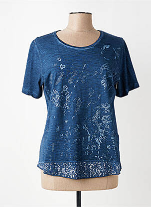 Tricou croială cambrată mâneci scurte albastru MERI & ESCA femeie