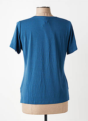 Tricou elasticitate mâneci scurte albastru GUY DUBOUIS femeie