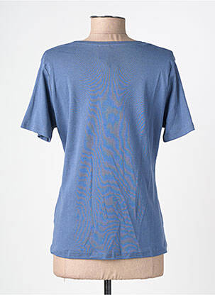 Tricou croială cambrată mâneci scurte albastru GUY DUBOUIS femeie