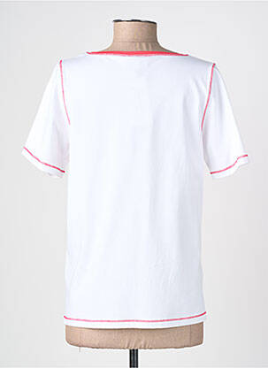 Tricou imprimeu fantezie mâneci scurte alb IMPULSION femeie