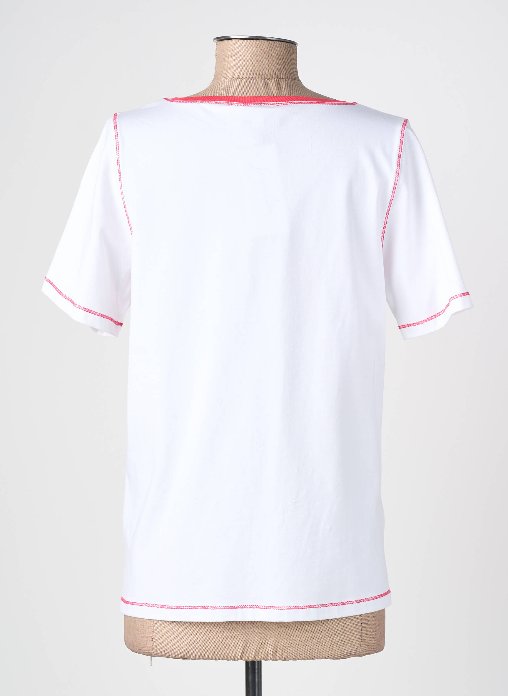 Tricou imprimeu fantezie mâneci scurte alb IMPULSION femeie