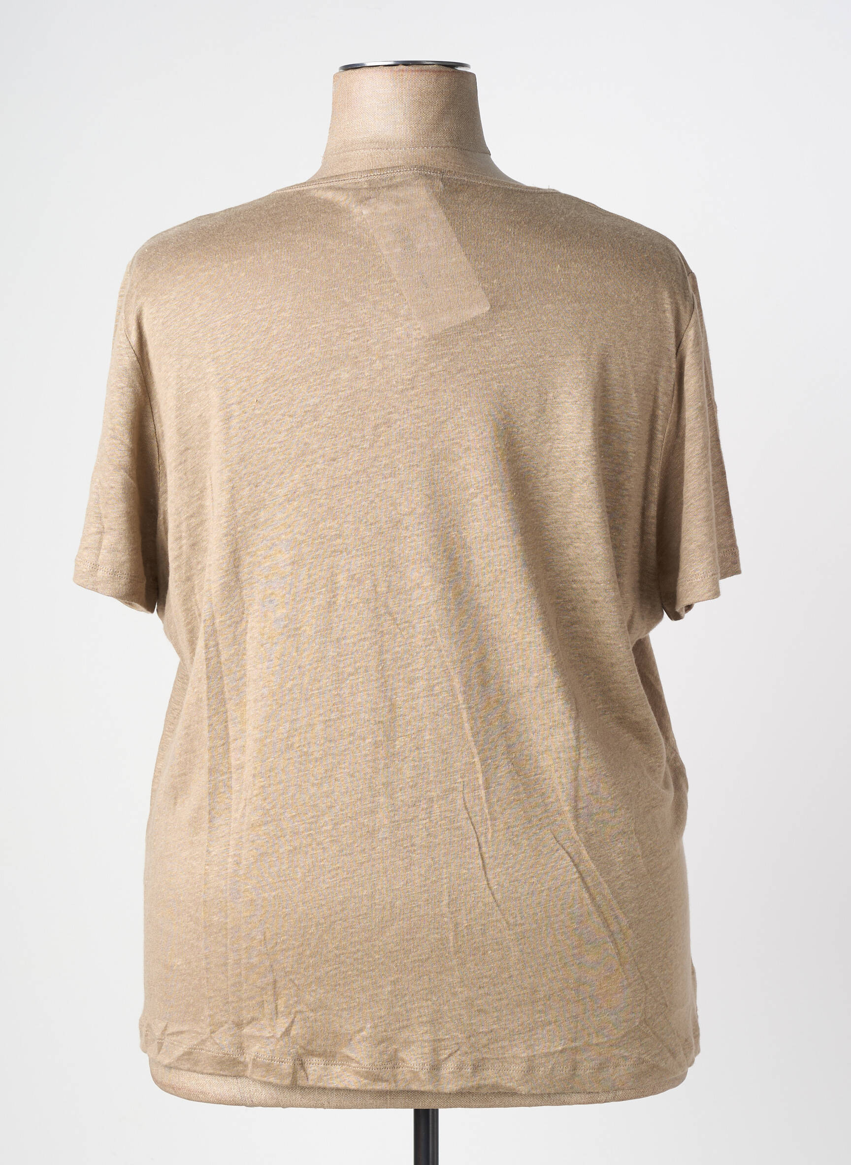 Tricou imprimeu fantezie mâneci scurte maro BAGORAZ femeie