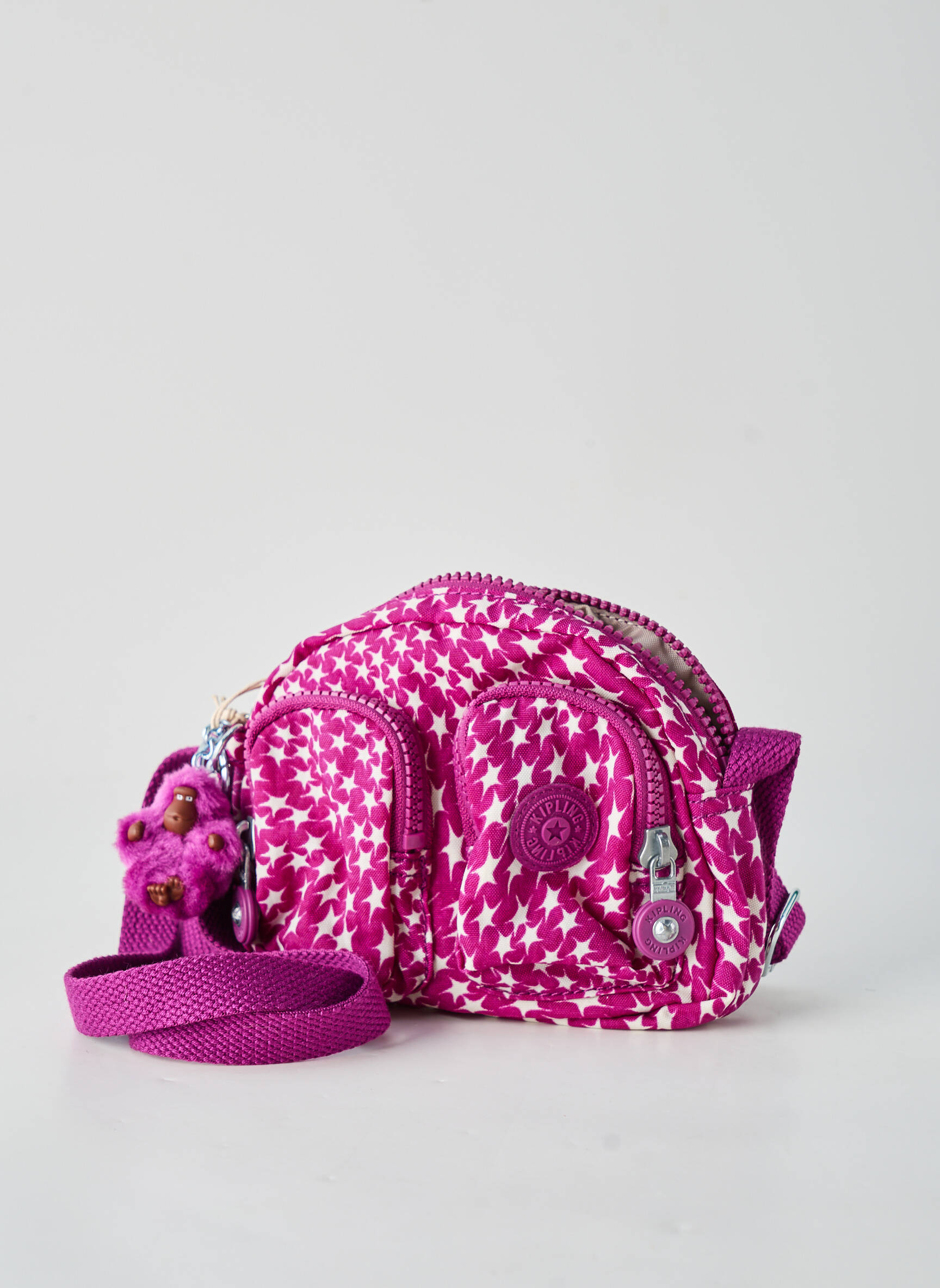 Geantă închidere cu fermoar formă dreptunghiulară violet KIPLING femeie