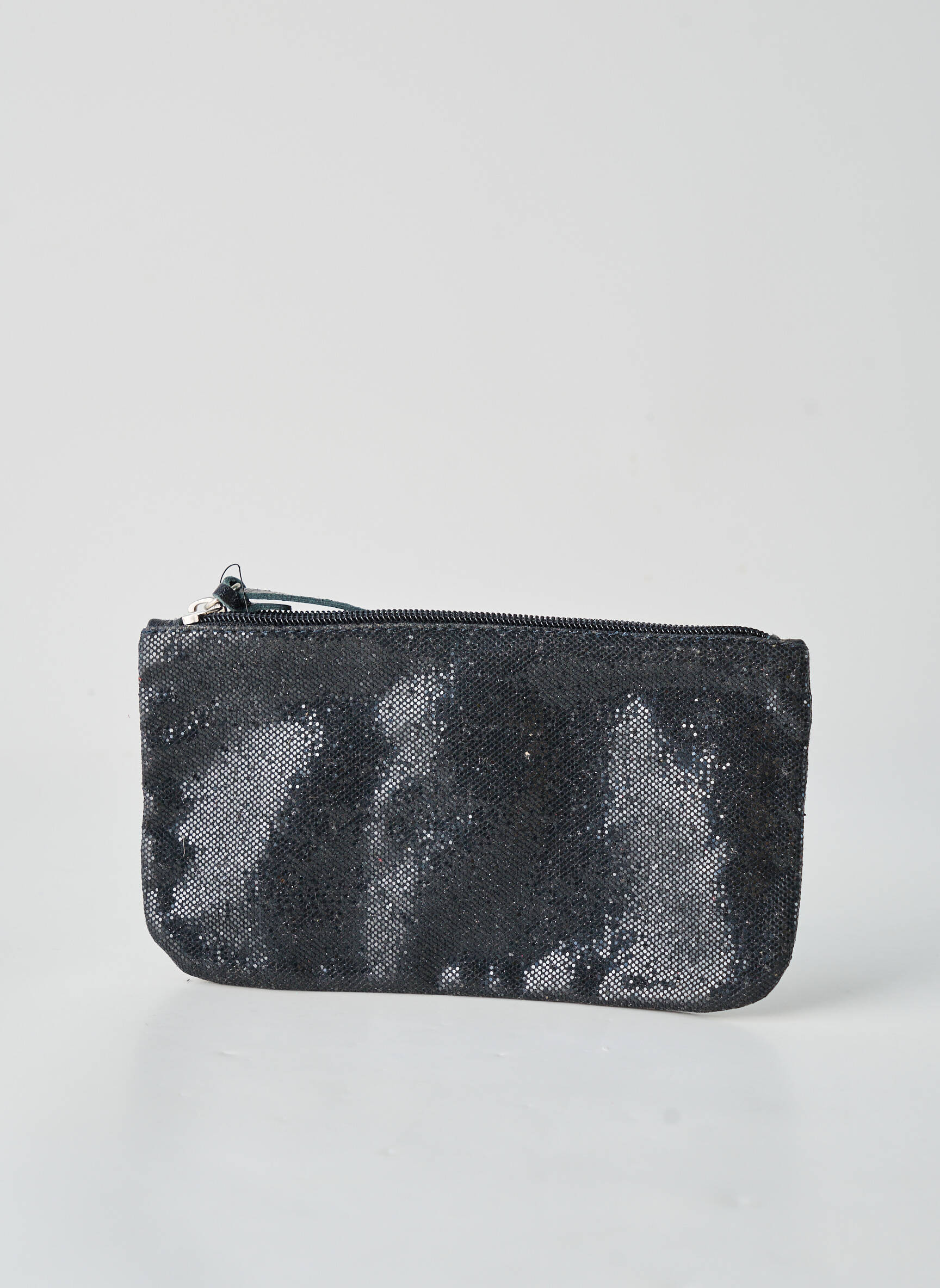 Trusă efect material satinat negru LOUISON femeie