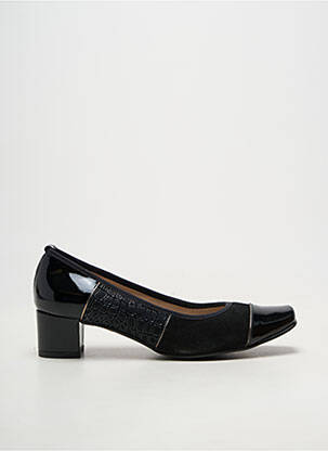 Pantofi cu toc vârf pătrat toc de 4 la 6 cm negru BRENDA ZARO femeie