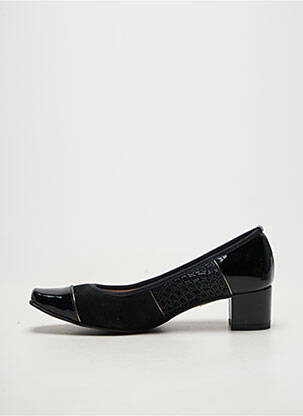 Pantofi cu toc material neted toc de 4 la 6 cm negru BRENDA ZARO femeie