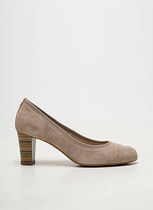 Pantofi cu toc toc de 4 la 6 cm bej BRENDA ZARO femeie