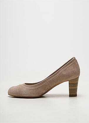 Pantofi cu toc toc de 4 la 6 cm bej BRENDA ZARO femeie
