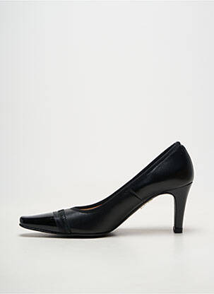 Pantofi cu toc material neted toc de 7 la 9 cm negru BRENDA ZARO femeie