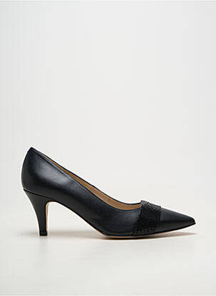 Pantofi cu toc material neted toc de 7 la 9 cm negru BRENDA ZARO femeie