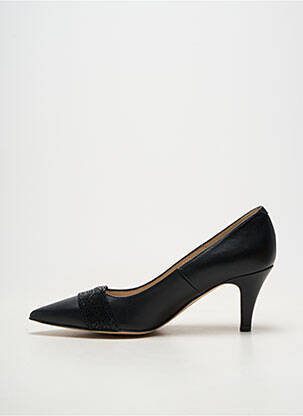 Pantofi cu toc material neted toc de 7 la 9 cm negru BRENDA ZARO femeie