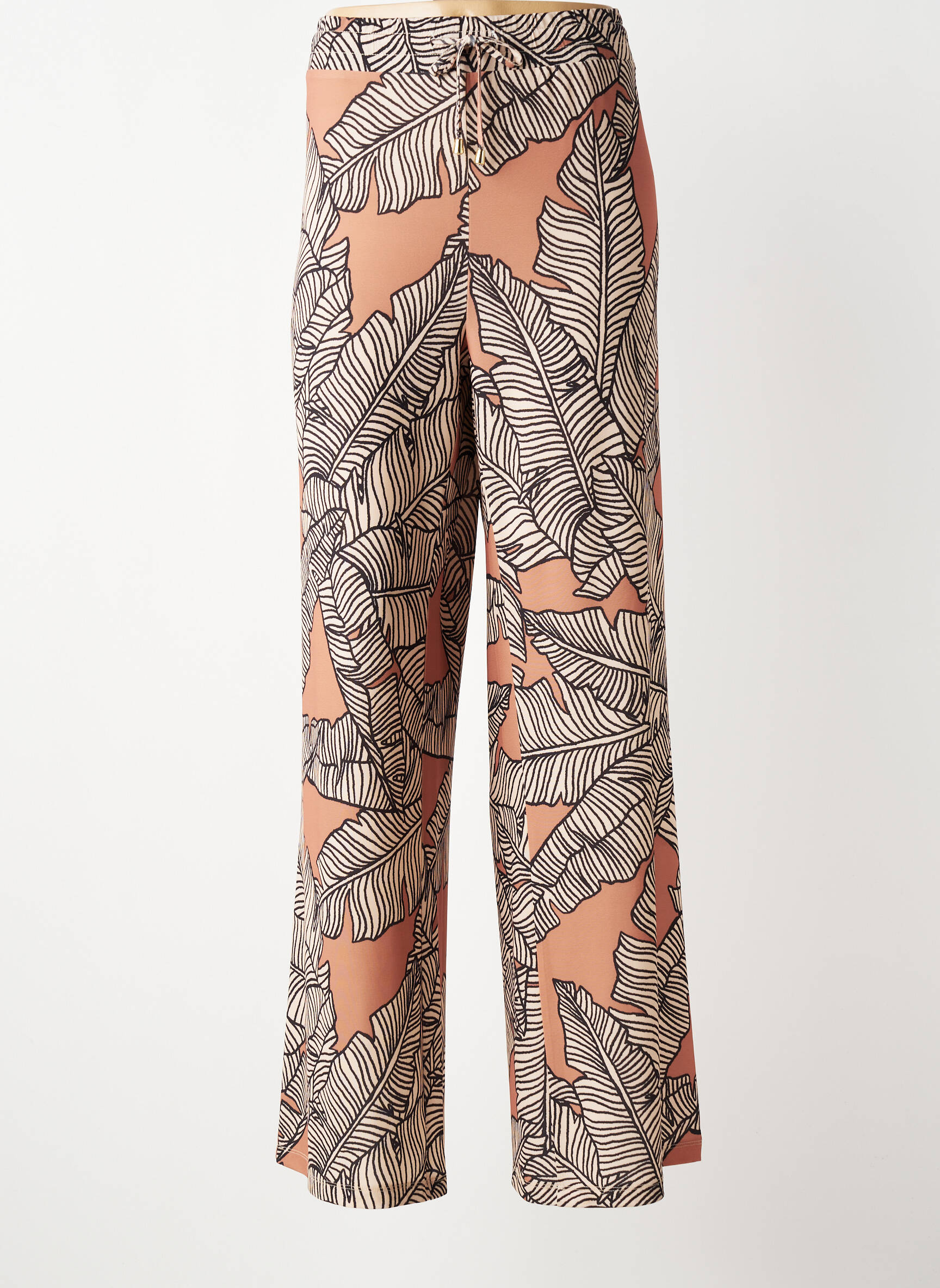 Pantalon drept elasticitate mărime normală maro FUEGO WOMAN femeie