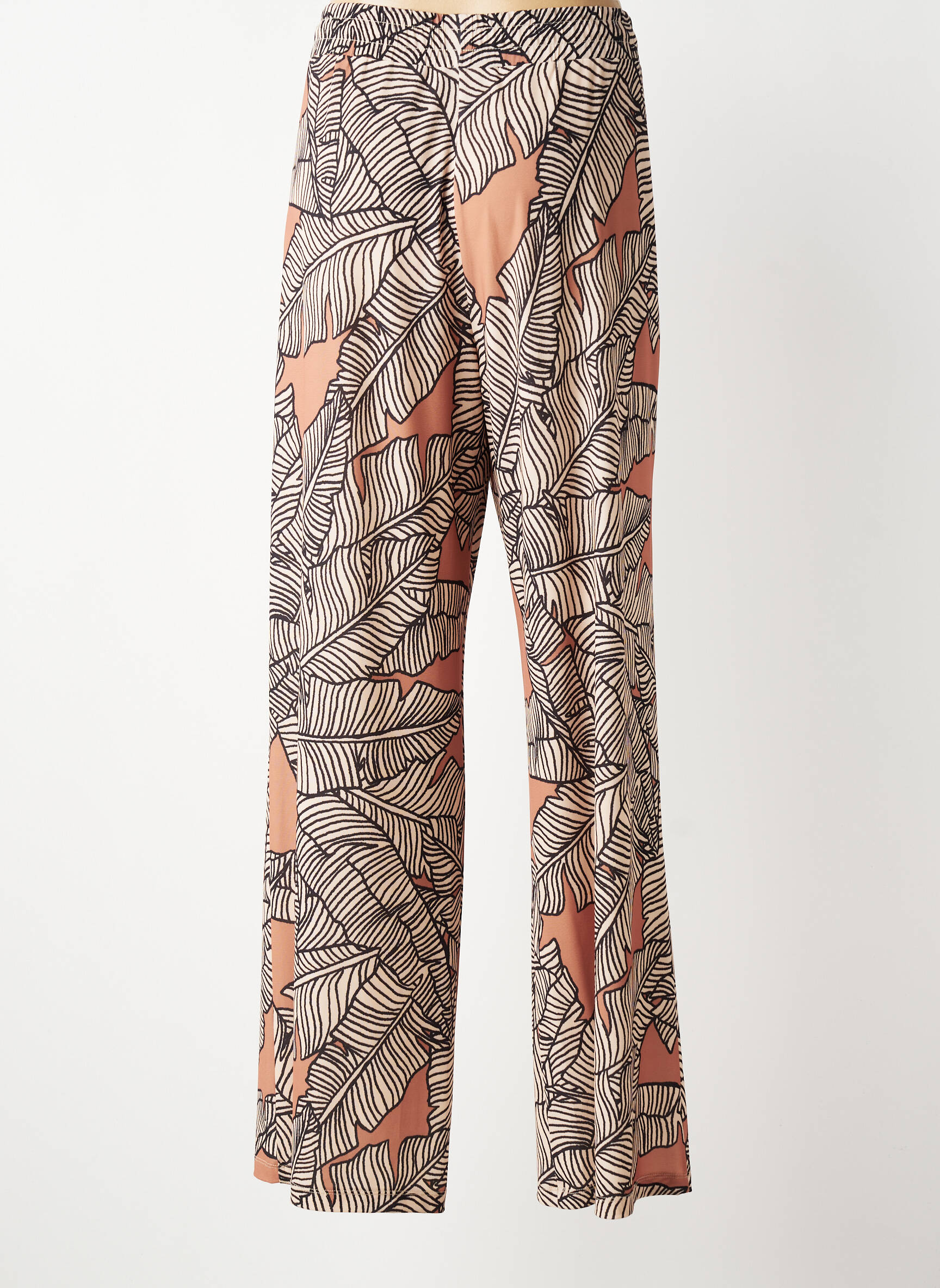 Pantalon drept elasticitate mărime normală maro FUEGO WOMAN femeie