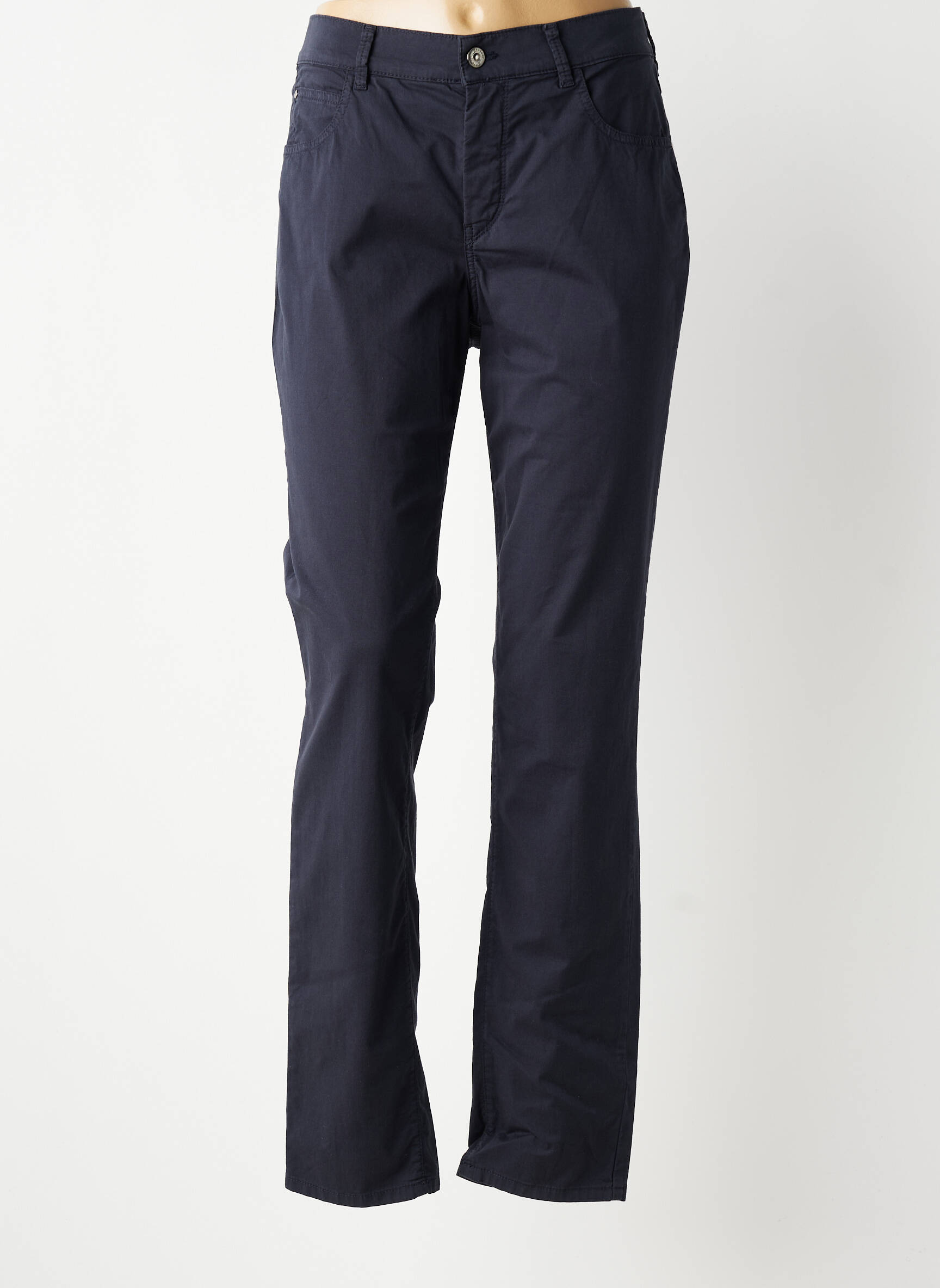 Pantalon drept elasticitate mărime normală albastru GARDEUR femeie