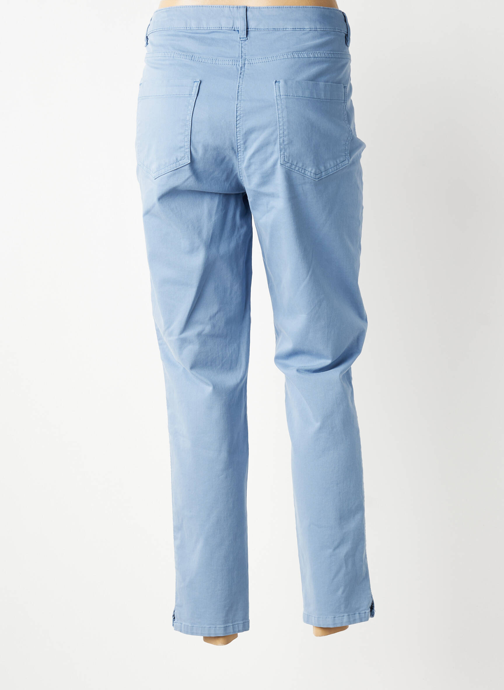 Pantalon drept elasticitate mărime normală albastru FUEGO WOMAN femeie