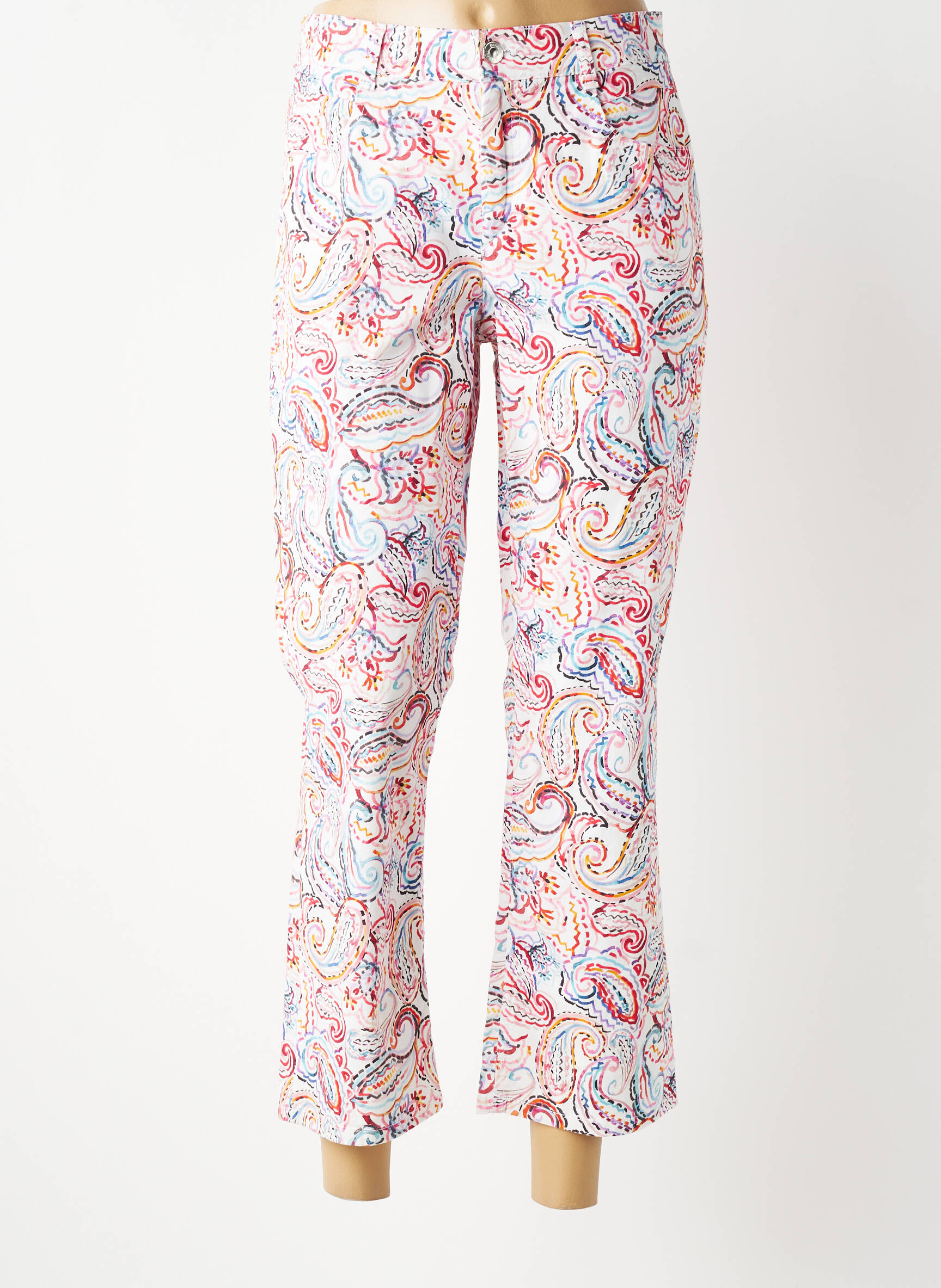 Pantalon evazat elasticitate mărime normală roz GARDEUR femeie