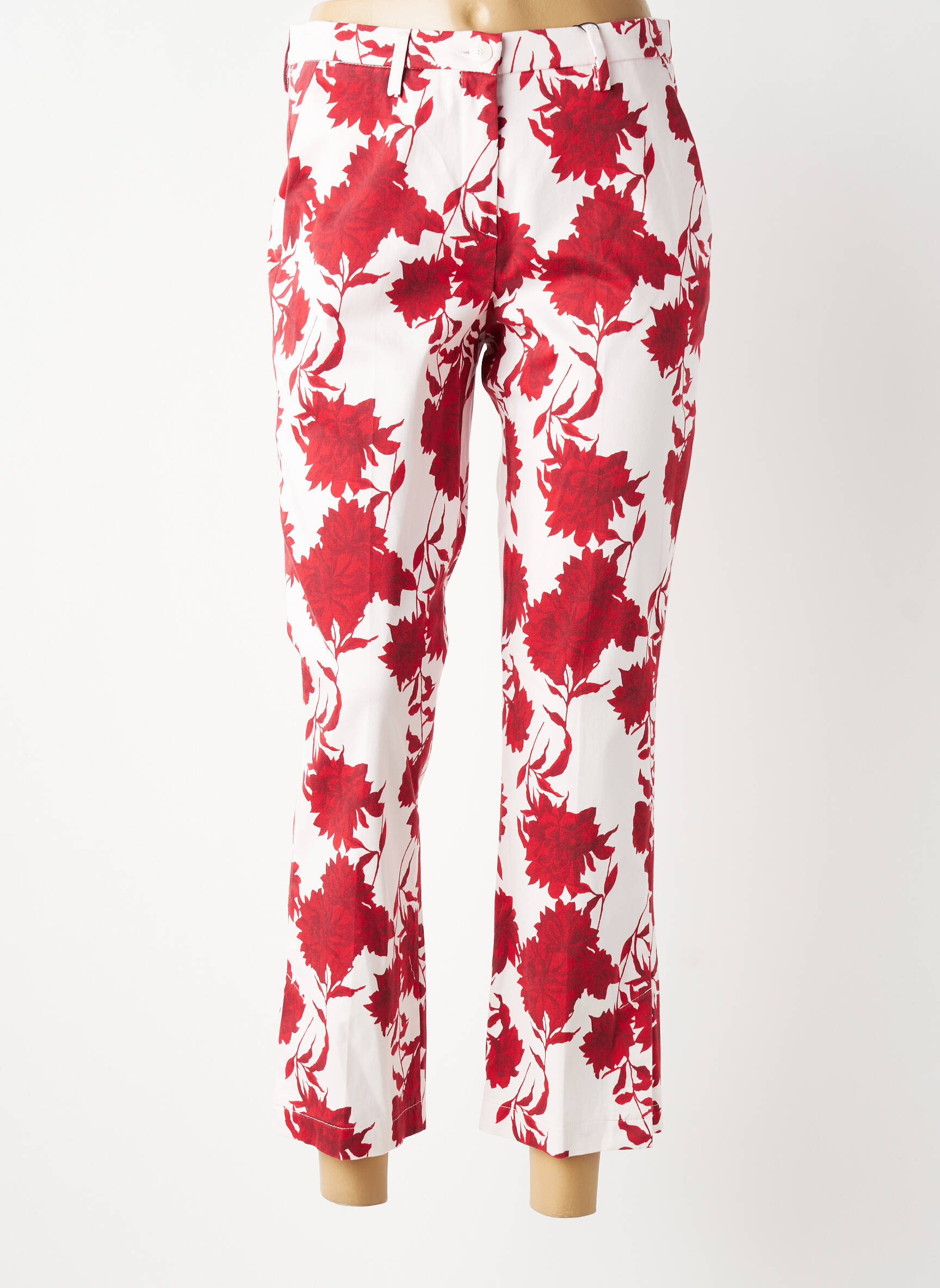 Pantalon 7/8 elasticitate mărime normală roșu GARDEUR femeie