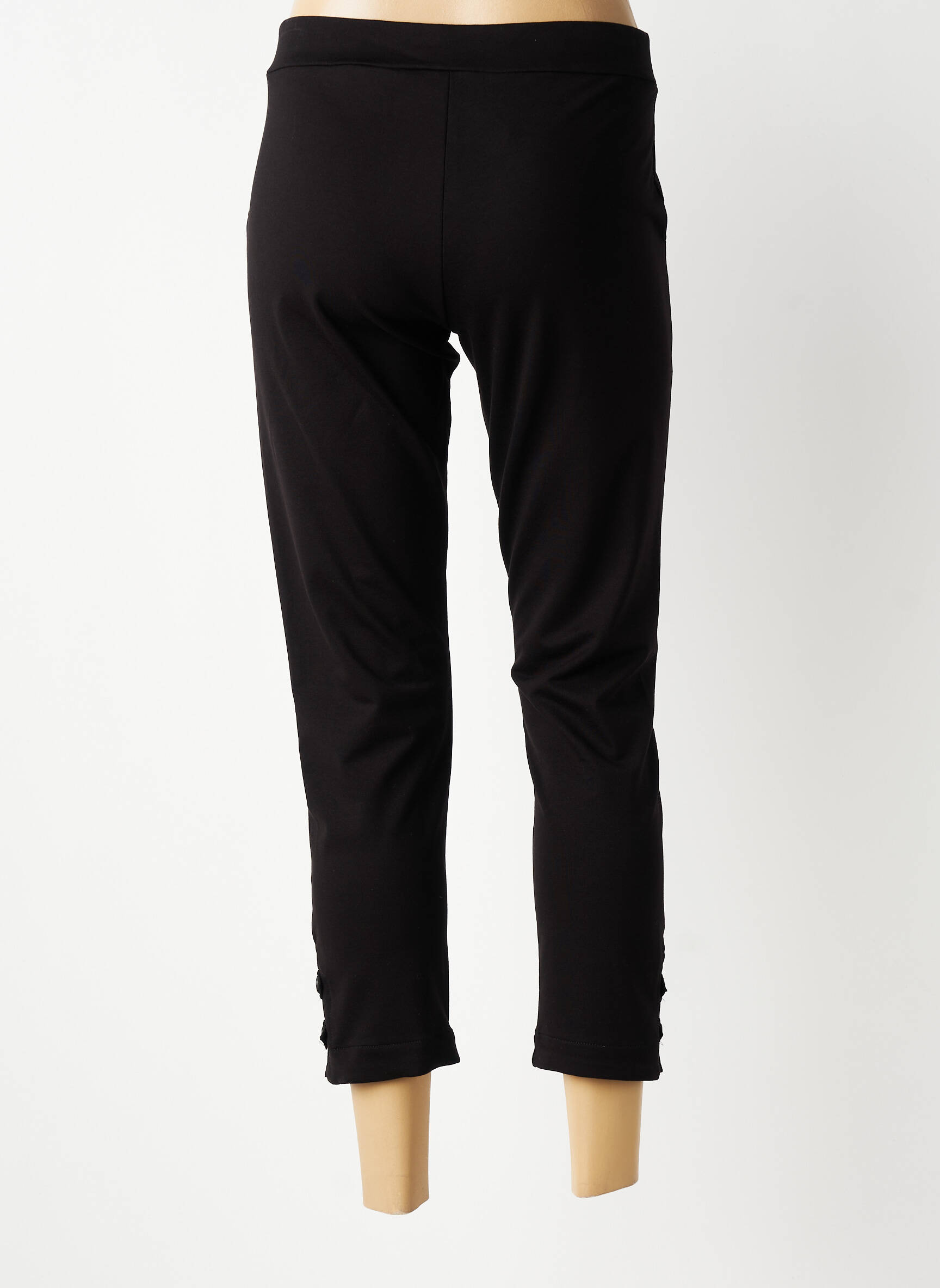 Pantalon 7/8 elasticitate mărime normală negru DOLCEZZA femeie