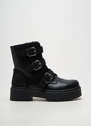 Botine/ghete vârf rotund toc de 4 la 6 cm negru BESTELLE femeie