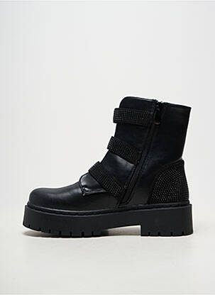 Botine/ghete vârf rotund toc de 4 la 6 cm negru BESTELLE femeie