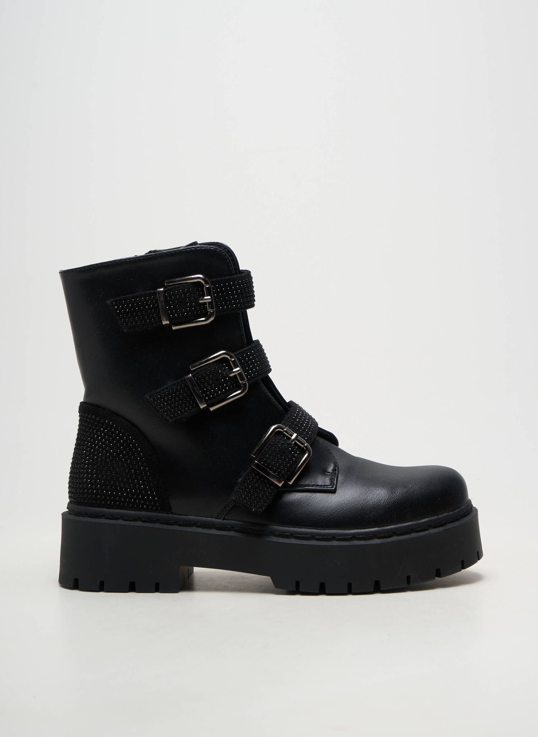 Botine/ghete vârf rotund toc de 4 la 6 cm negru BESTELLE femeie