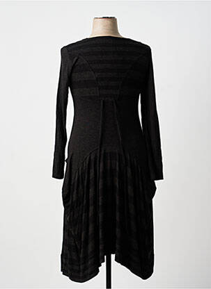 Rochie lungă mâneci lungi mâneci lungi gri LAUREN VIDAL femeie