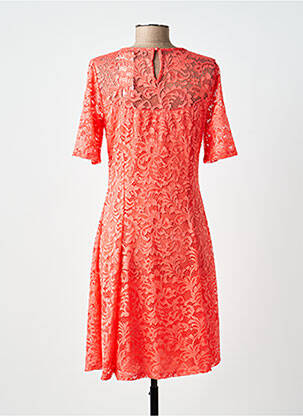 Rochie midi mâneci scurte mâneci scurte portocalie MOKA'S femeie