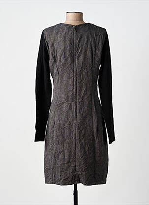 Rochie midi mâneci lungi mâneci lungi negru LAUREN VIDAL femeie