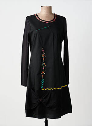 Rochie midi mâneci lungi mâneci lungi negru ALICE ET BARNABE femeie