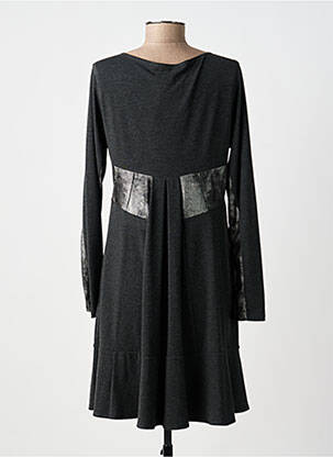 Rochie midi mâneci lungi mâneci lungi gri LAUREN VIDAL femeie