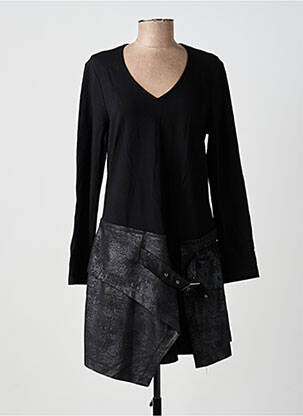 Rochie scurtă mâneci lungi mâneci lungi negru LAUREN VIDAL femeie