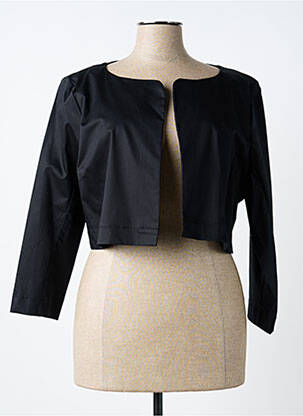 Bolero efect material satinat negru PAUL BRIAL femeie
