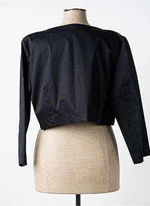 Bolero efect material satinat negru PAUL BRIAL femeie