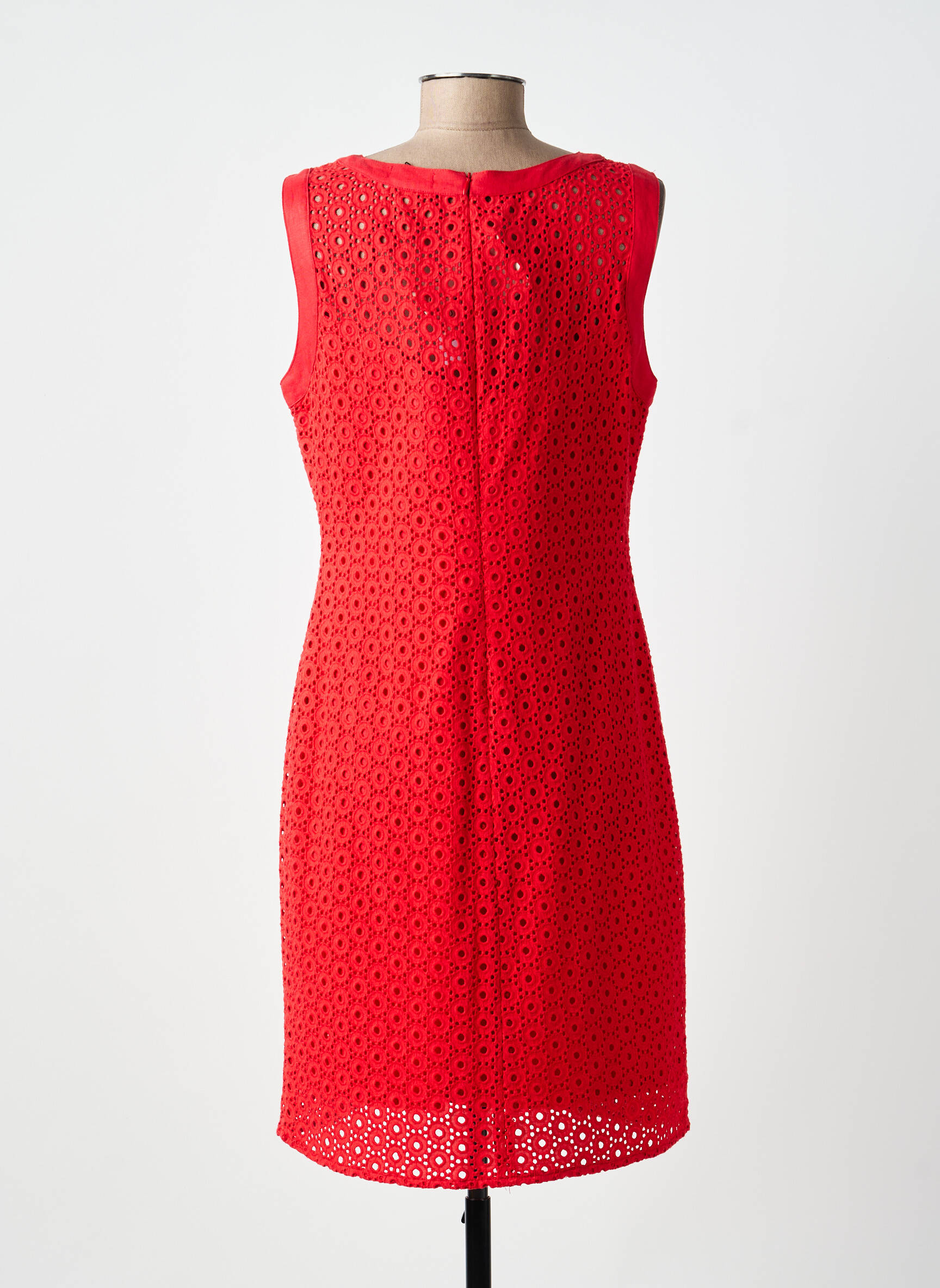 Rochie midi fără mâneci fără mâneci roșu PAUL BRIAL femeie