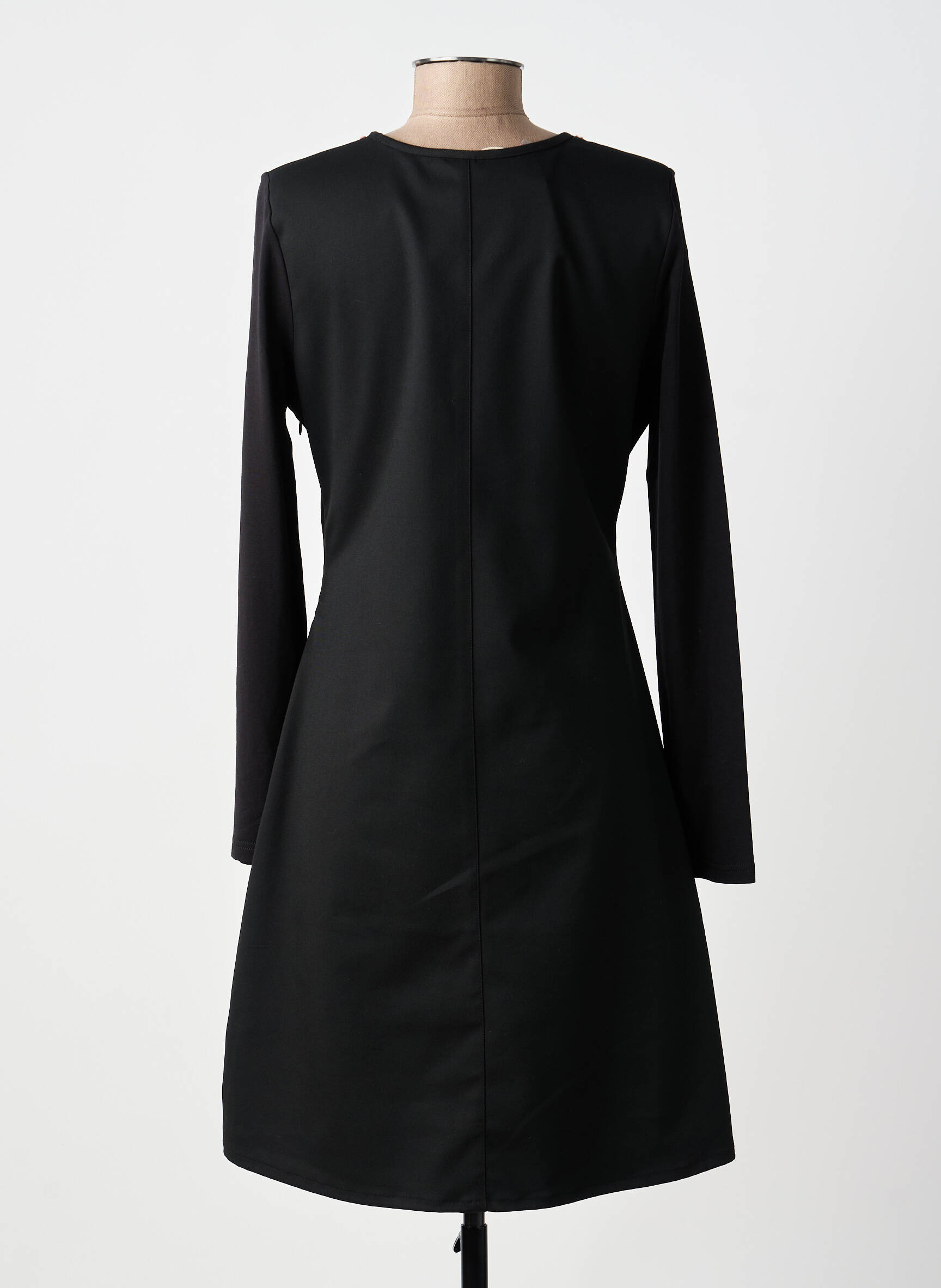 Rochie midi mâneci lungi mâneci lungi negru ALICE ET BARNABE femeie