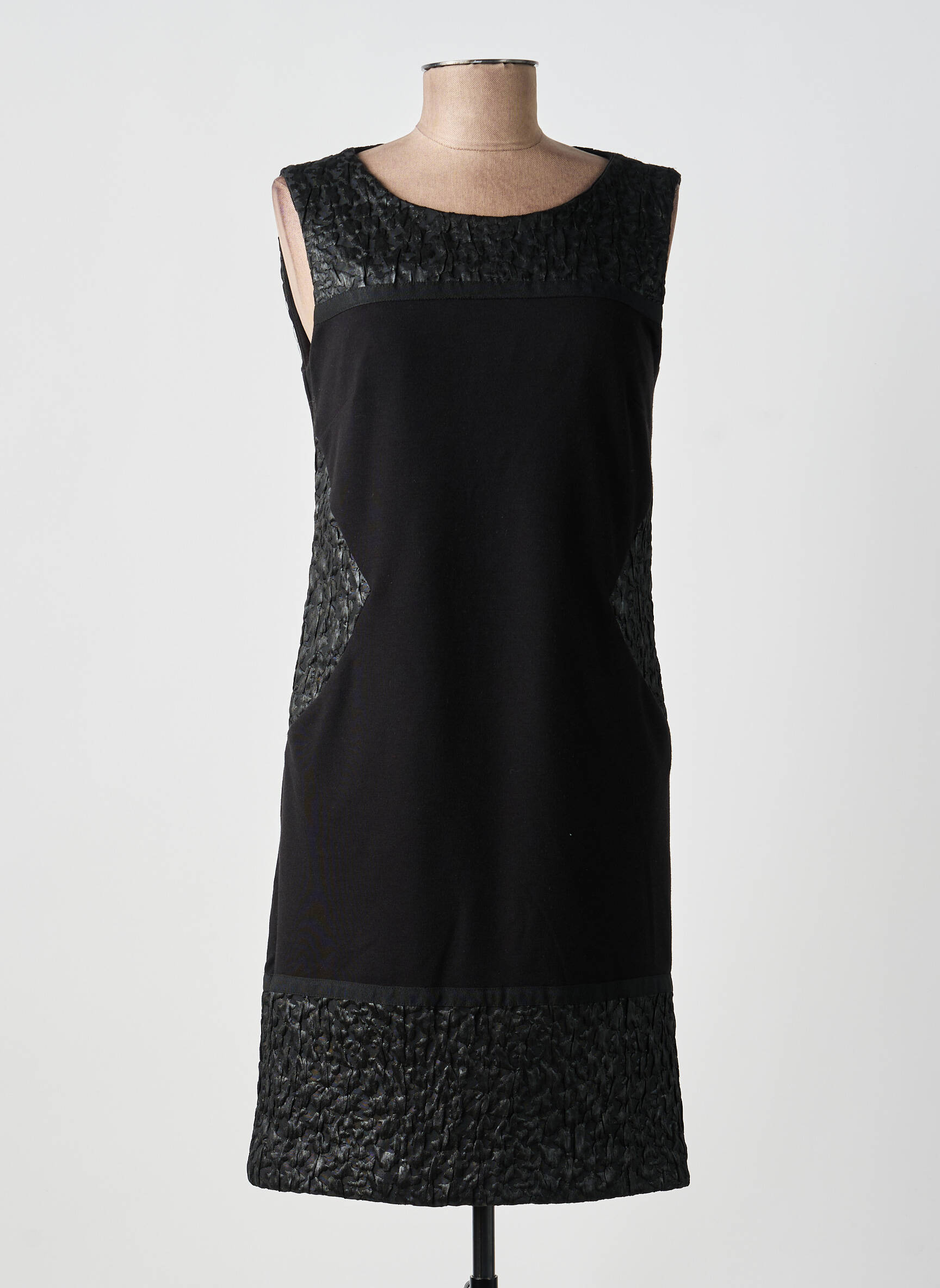 Rochie midi fără mâneci fără mâneci negru PAUL BRIAL femeie