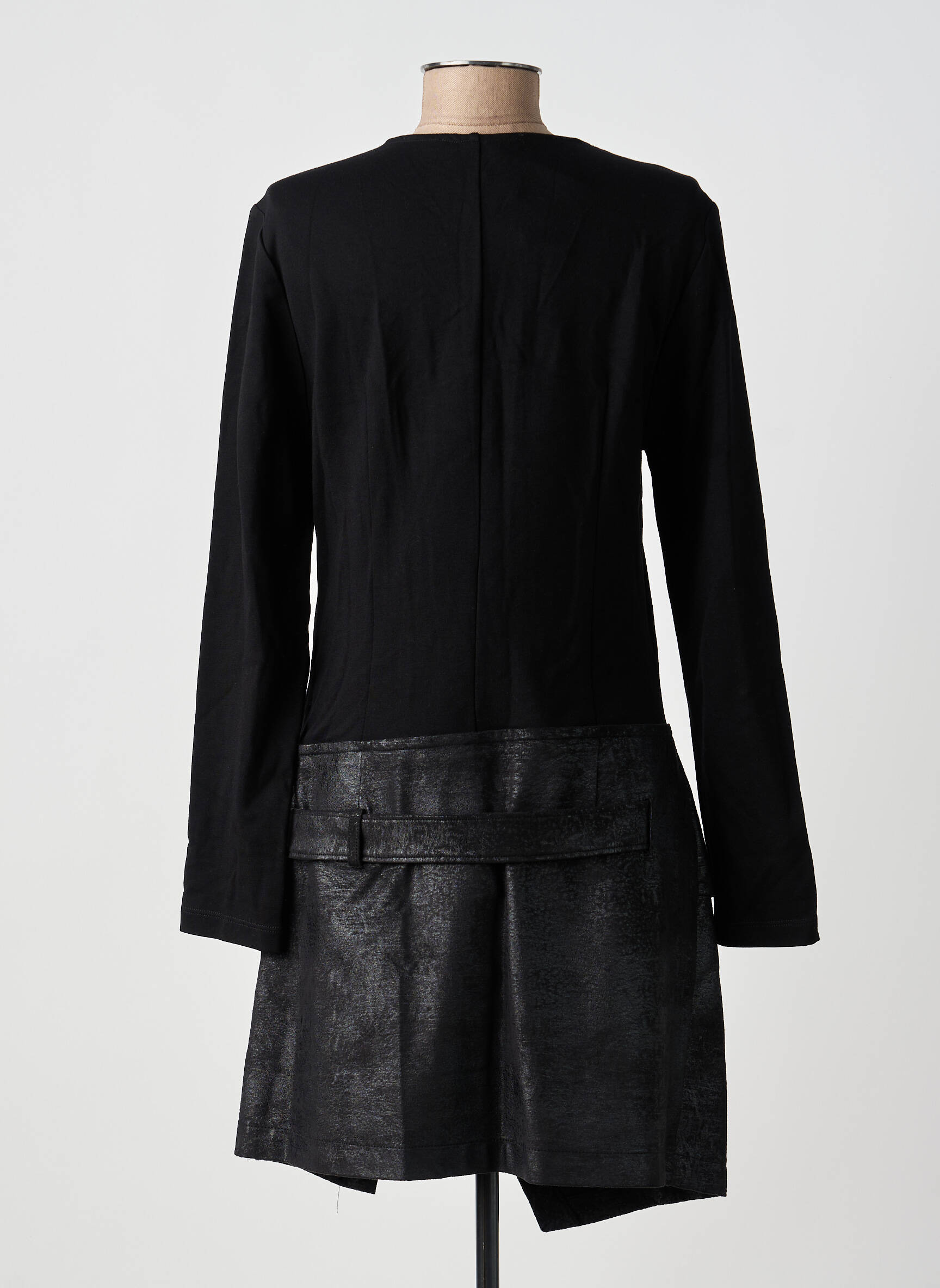 Rochie scurtă mâneci lungi mâneci lungi negru LAUREN VIDAL femeie