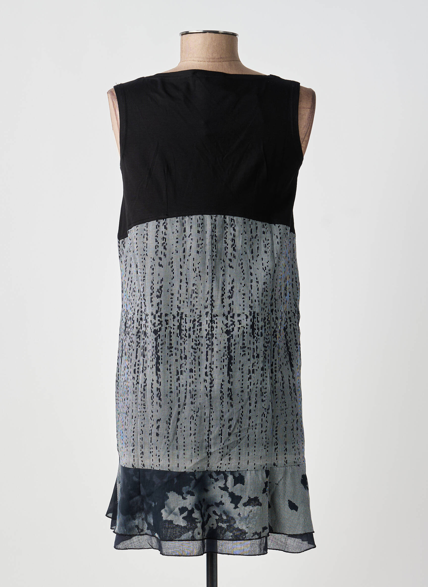 Rochie scurtă fără mâneci fără mâneci gri TELMAIL femeie