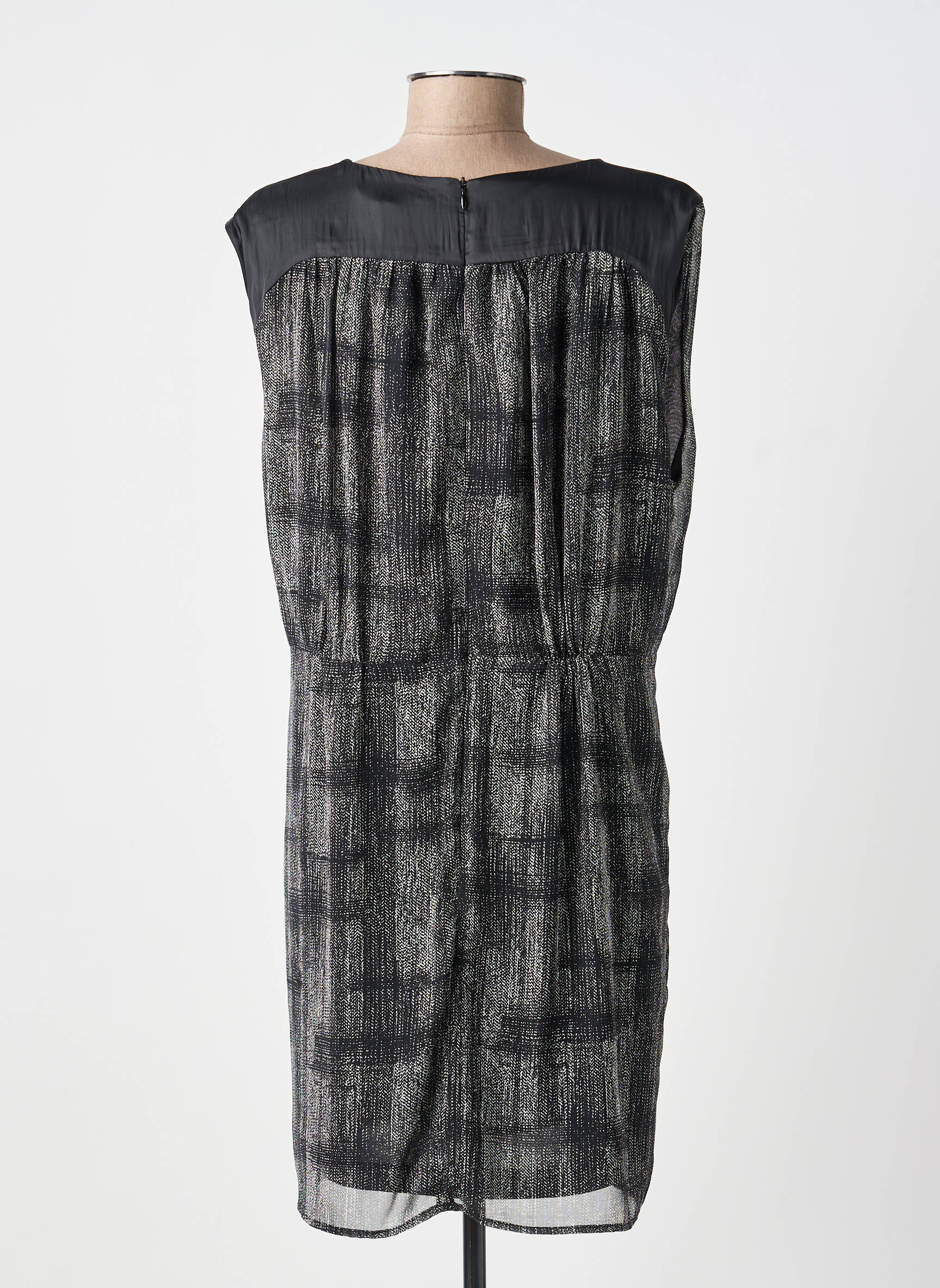 Rochie scurtă fără mâneci fără mâneci negru LAUREN VIDAL femeie