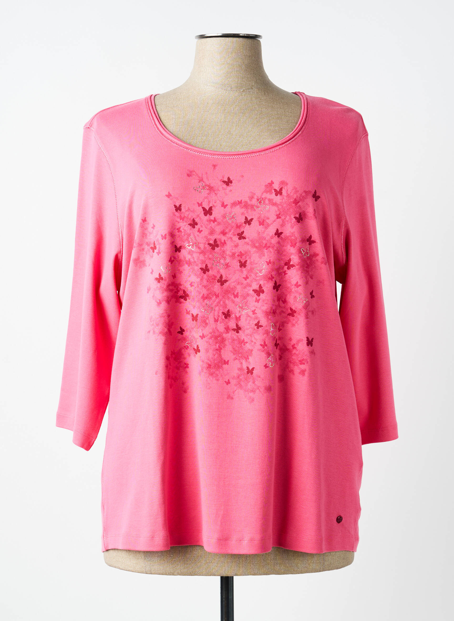 Tricou mâneci 3/4 mâneci 3/4 roz OLSEN femeie