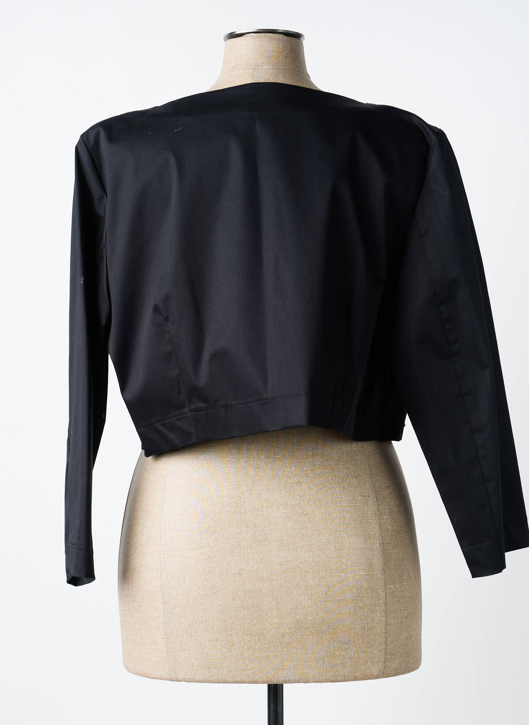 Bolero efect material satinat negru PAUL BRIAL femeie