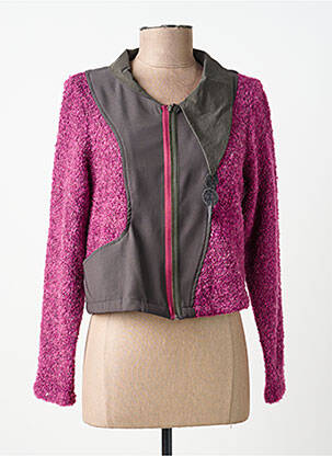 Jachete casual guler rotund violet ALICE ET BARNABE femeie