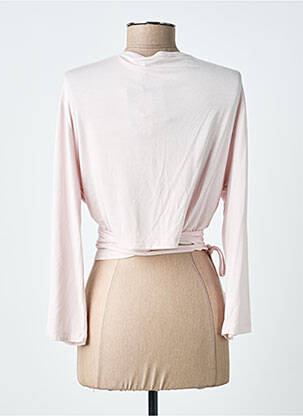 Cardigan petrecut elasticitate roz LAUREN VIDAL femeie