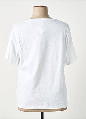 Tricou elasticitate mâneci scurte alb TELMAIL femeie