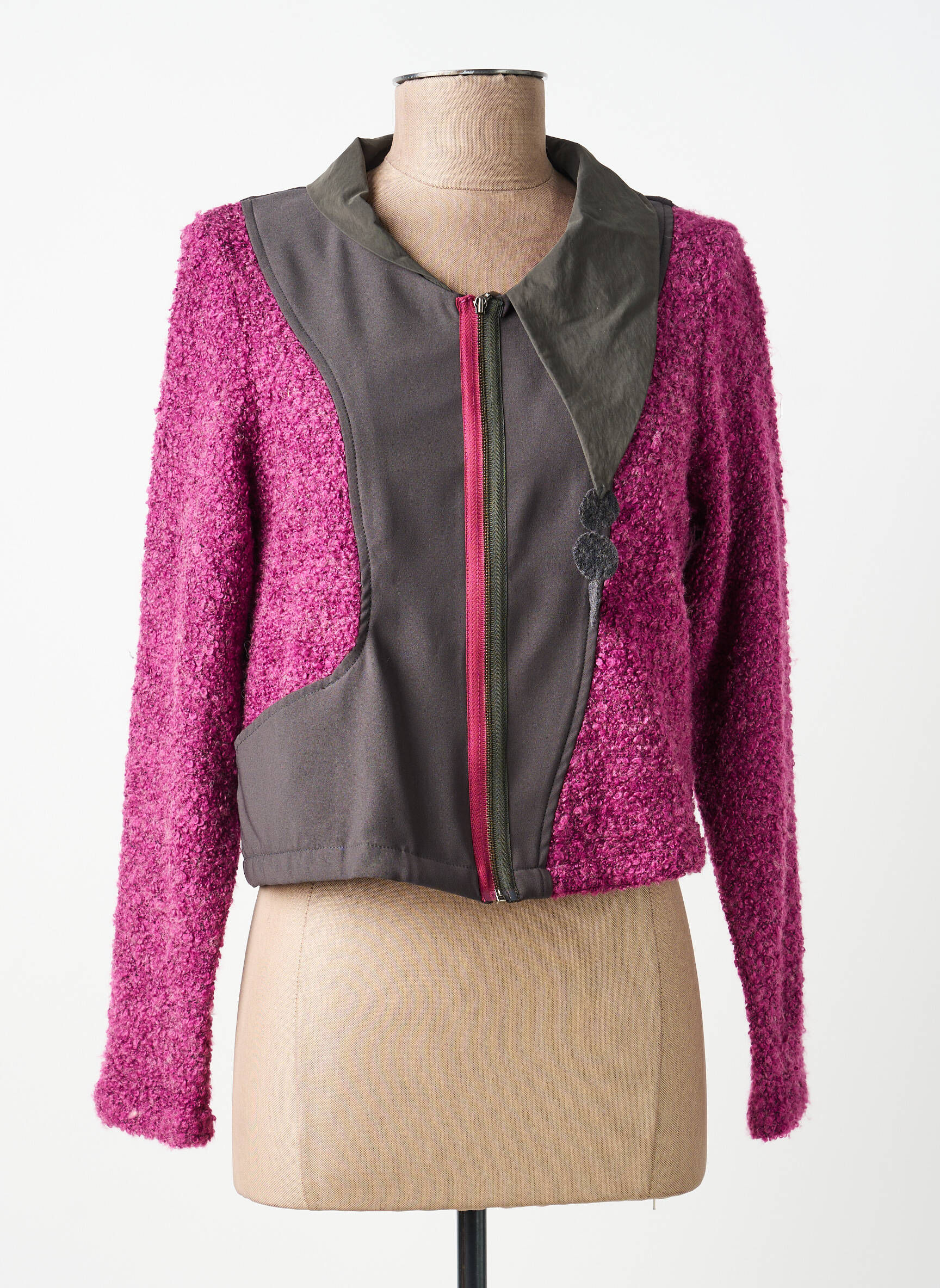 Jachete casual guler rotund violet ALICE ET BARNABE femeie