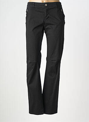 Pantalon drept elasticitate mărime normală negru POUSSIERE D'ETOLE femeie